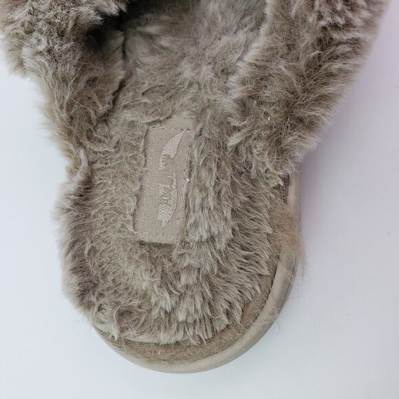 Skechers Go Lounge Womens Size 8 Tan Slip On Faux Fur Slippers Sandals SN175100 - Picture 9 of 9